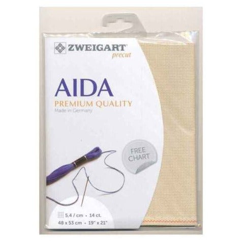 14CT Aida Zweigart Fat Quarter Prepack Beige 3130