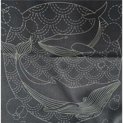 Ocean Sashiko Stitchery Panel by Devonstone