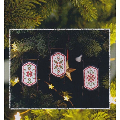 Festive Collection Sleds Cross Stitch Chart by Cotton Pixels