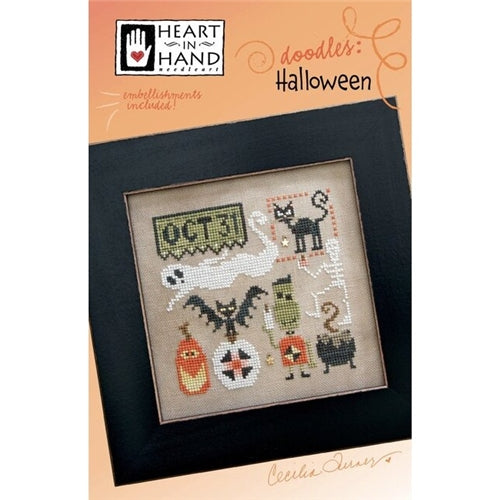 Doodles - Halloween Cross Stitch Chart by Heart in Hand