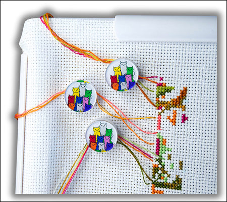 Parking Bobbins for Cross Stitch Embroidery
