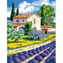 Mediterranean Countryside Tapestry Canvas by Margot de Paris 13.1336