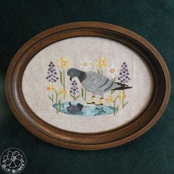Pigeon and Puddle Cross Stitch Chart by The Blue Flower