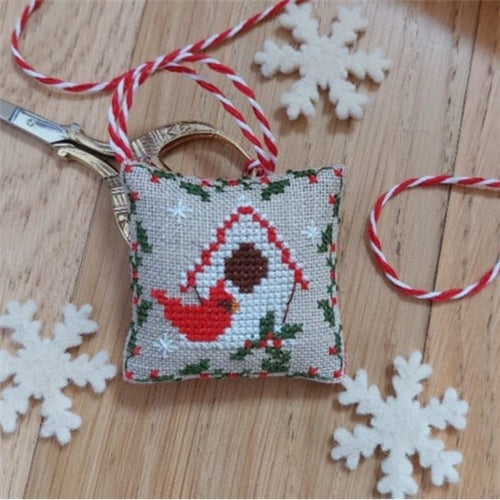 Birdhouse Scissor Fob Cross Stitch Kit by Serenita di Campagna