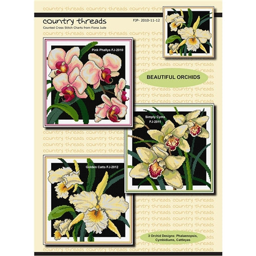 Beautiful Orchids Cross Stitch Chart by Country Threads