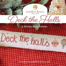 Deck the Halls Cross Stitch Chart by October House Fiber Arts
