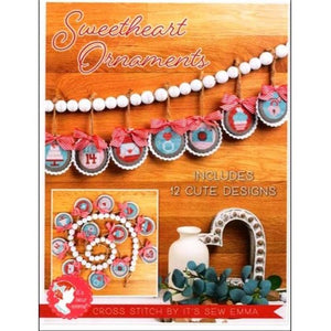 Sweetheart Ornaments Cross Stitch Chart by It's Sew Emma