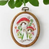 Tiny Mushrooms Embroidery Kit by Tamar Nahir-Yanai