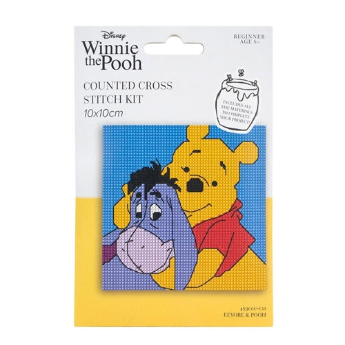 Pooh and Eeyore Counted Cross Stitch Disney Kit