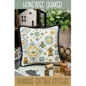 Honeybee Quaker Cross Stitch Chart by Primrose Cottage Stitches