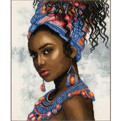 Headscarf Model Cross Stitch Kit by Lanarte - PN0200685