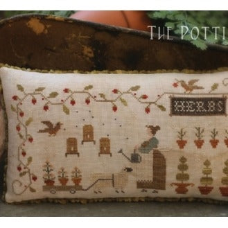 The Potting Shed Cross Stitch Chart by Brenda Gervais (With Thy Needle and Thread)