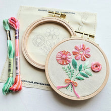 Floral Trio Embroidery Kit & eCourse  by Jessica Long Embroidery