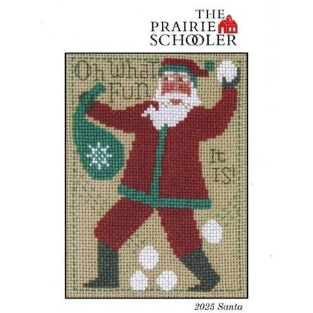 2025 Prairie Schooler Santa Cross Stitch Chart by Prairie Schooler