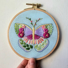 Beginner Butterfly Sampler hand embroidery kit by Jessica Long Embroidery