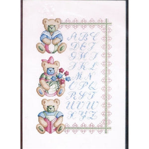 ABC Teddy Bears (Nounours) Cross Stitch Kit by Royal Paris