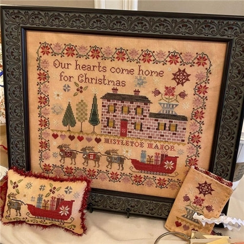 Mistletoe Manor Cross Stitch Chart by Pansy Patch Quilt and Stitchery