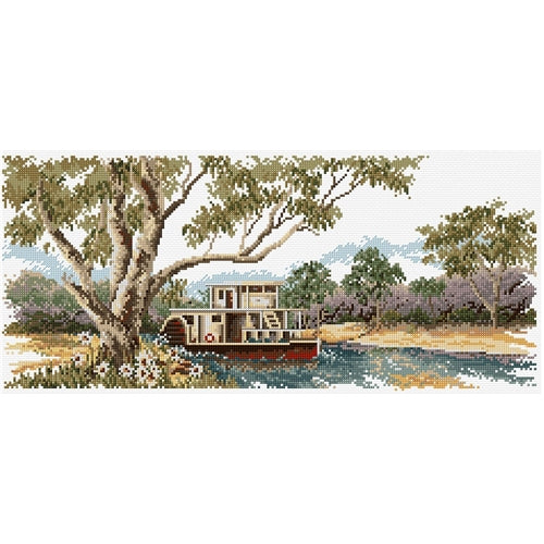 River Boat Cross Stitch Chart by Country Threads