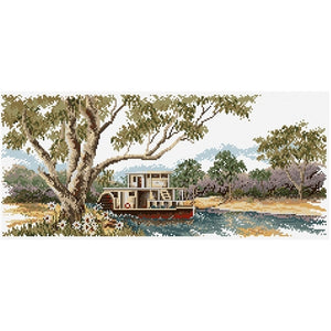 River Boat Cross Stitch Chart by Country Threads