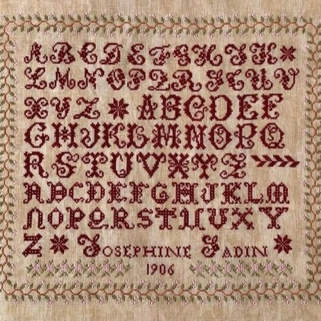 Josephine Sadin 1906 Cross Stitch Chart by Reflets de Soie