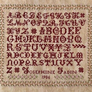 Josephine Sadin 1906 Cross Stitch Chart by Reflets de Soie