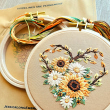 "Fall in Love" Embroidery Kit  by Jessica Long Embroidery