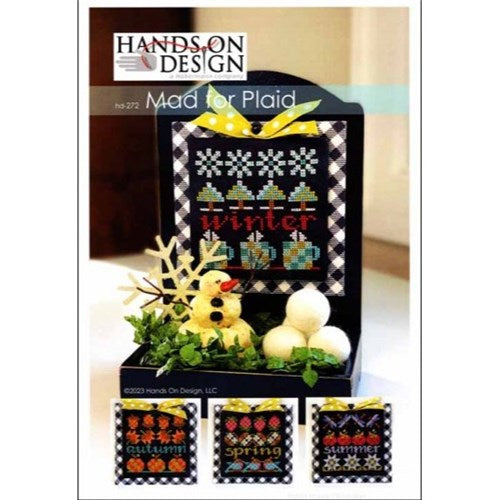 Mad for Plaid - Winter Cross Stitch Chart by Hands on Designs