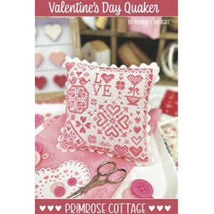 Valentine's Day Quaker Cross Stitch Chart by Primrose Cottage Stitches