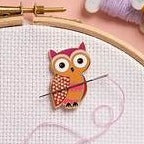 Owl Magnetic Needle Minder by Caterpillar  Cross Stitch
