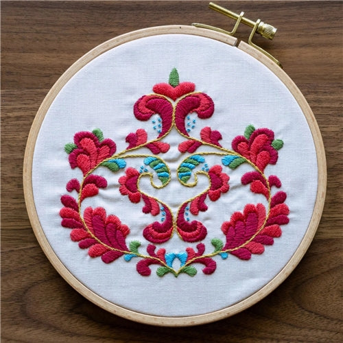 Trondheim Bloom Embroidery Kit by Avlea Folk Embroidery