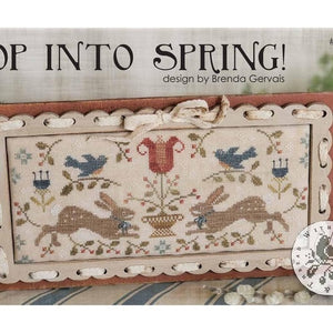 Hop Into Spring Cross Stitch Chart by With Thy Needle and Thread (Brenda Gervais)