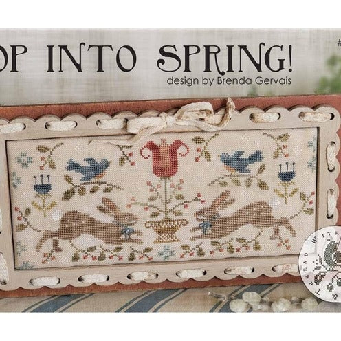 Hop Into Spring Cross Stitch Chart by With Thy Needle and Thread (Brenda Gervais)