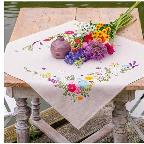 Cheerful Spring Embroidered Tablecloth Kit by Vervao - PN-02116907