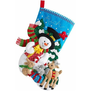 Forest Friends Felt Christmas Stocking Kit by Bucilla