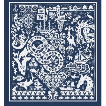Fishy Goings On Cross Stitch Chart by Long Dog Samplers