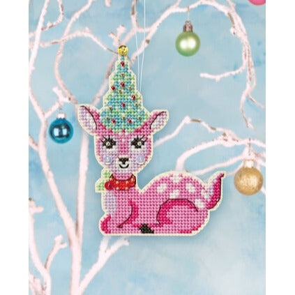 Christmas Fawn Cross Stitch Ornament Kit by Satsuma Street