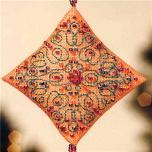 Tiny Treasured Diamond by Mill Hill - Tangerine Sorbet