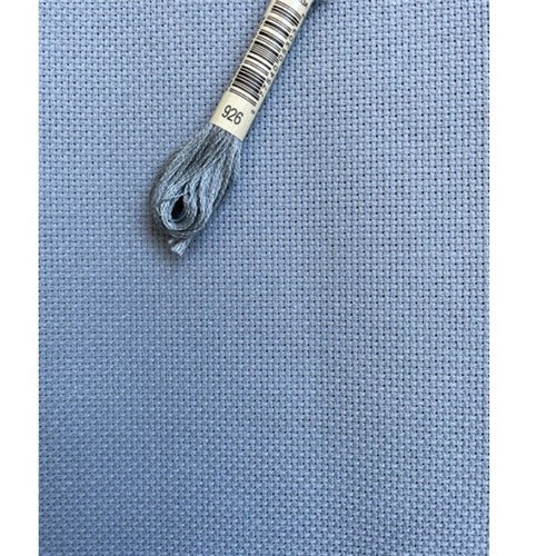 18ct Aida Zweigart Denim Blue