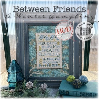 Between Friends - A Winter Sampling Cross Stitch Booklet by hands on Designs and Summer House Stitche Workes