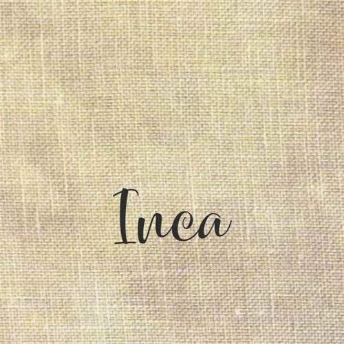 40CT Fox and Rabbit Hand Dyed Linen Inca Fat Half Yard