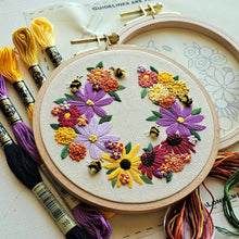 Bumblebee Bouquet Embroidery Kit  by Jessica Long Embroidery