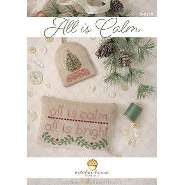 All is Calm Cross Stitch Chart by October House Fiber Arts