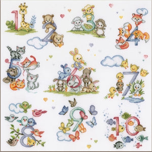 Counting from One to Ten Cross Stitch Kit by Vervaco - PN-0205179