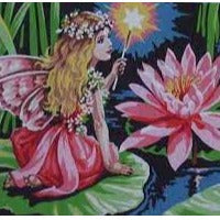 Fairy on LIlypad Tapestry Canvas SEG926.195
