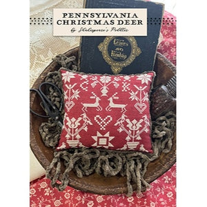 Pennsylvania Christmas Deer Cross Stitch Chart by Shakepeare's Peddler