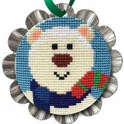 Jolly Polar Bear Ornament by Creative Needle Arts