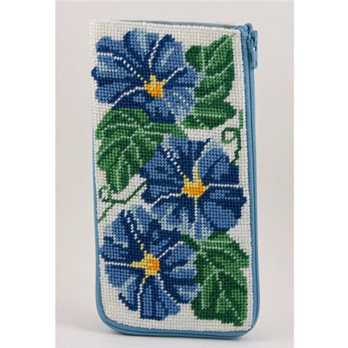 Morning Glories Stitch & Zip Eyeglass Case by Alice Peterson Co