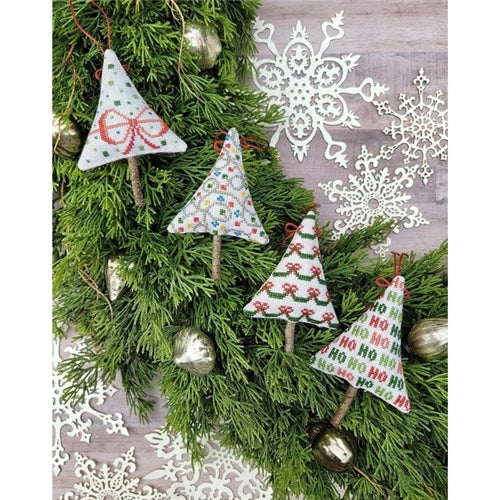Festive Mini Trees Cross Stitch Chart by Hello from Liz Mathews