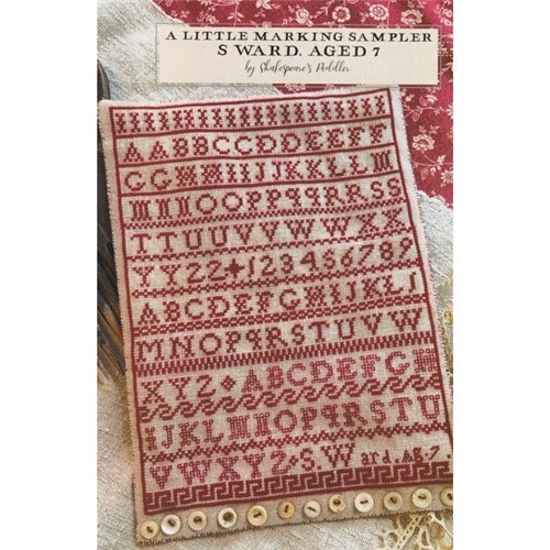 Little Marking Sampler Cross Stitch Chart by Shakespeare's Peddler