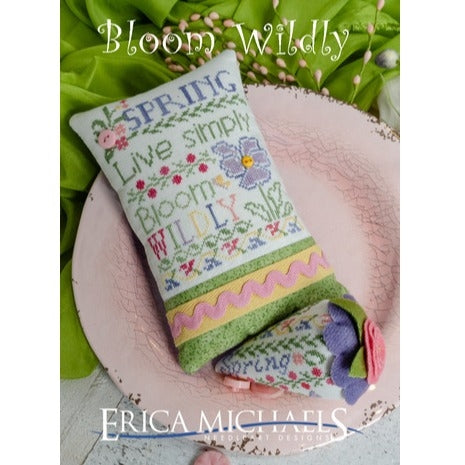 Bloom Wildly Cross Stitch Chart by Erica Michaels Designs